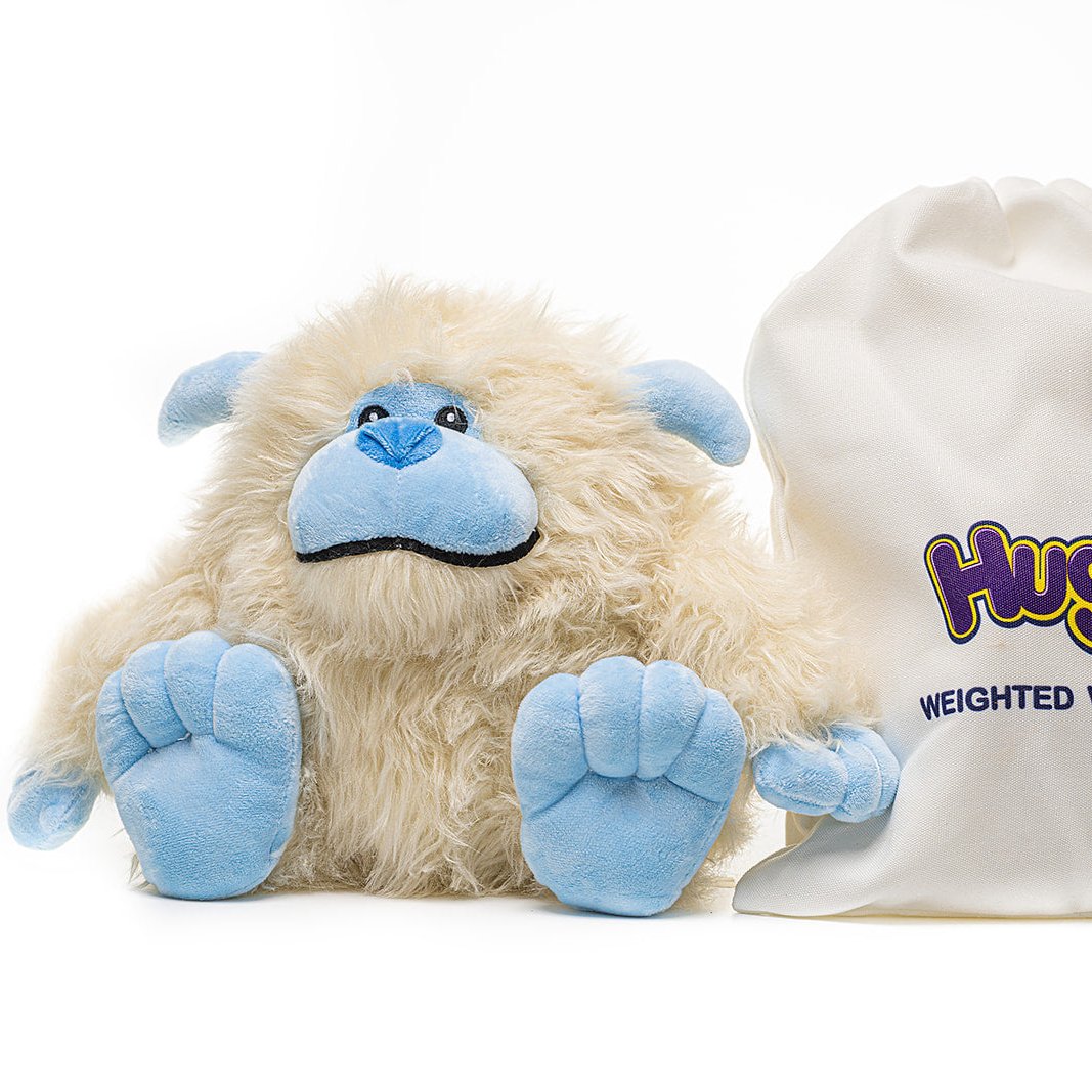 Yeti - Warmable, Weighted, Washable  - Dimensions: Approx. 12" tall, 2 lbs - Hugglz