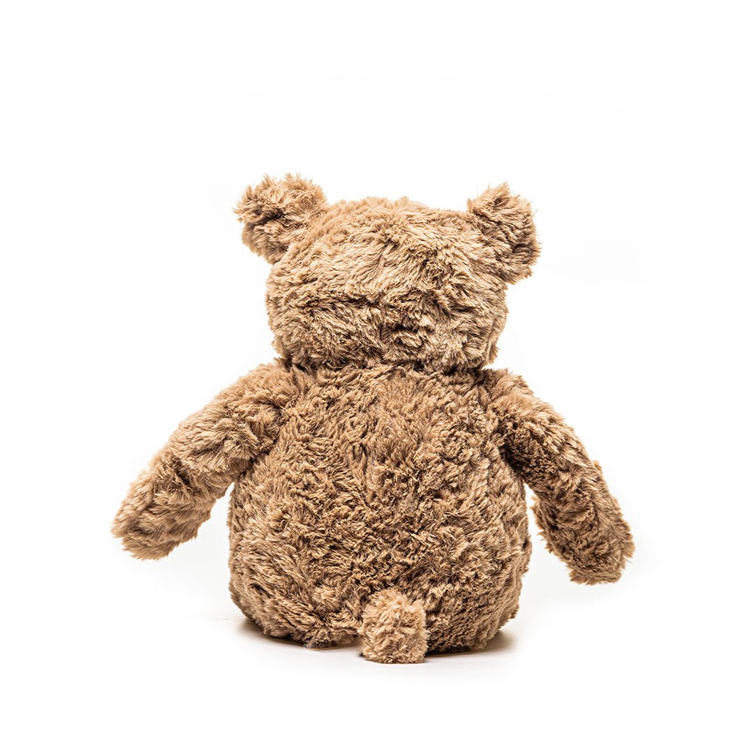 Soft Brown Bear - Warmable, Weighted, Washable  - Dimensions: Approx. 12" tall, 2 lbs - Hugglz