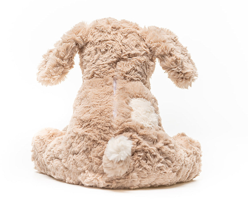 Brown Dog - Warmable, Weighted, Washable - Dimensions: Approx. 12" tall, 2 lbs - Hugglz