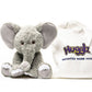 Grey Elephant - Warmable, Weighted, Washable  - Dimensions: Approx. 12" tall, 2 lbs - Hugglz