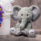 Grey Elephant - Warmable, Weighted, Washable  - Dimensions: Approx. 12" tall, 2 lbs - Hugglz