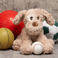 Brown Dog - Warmable, Weighted, Washable - Dimensions: Approx. 12" tall, 2 lbs - Hugglz