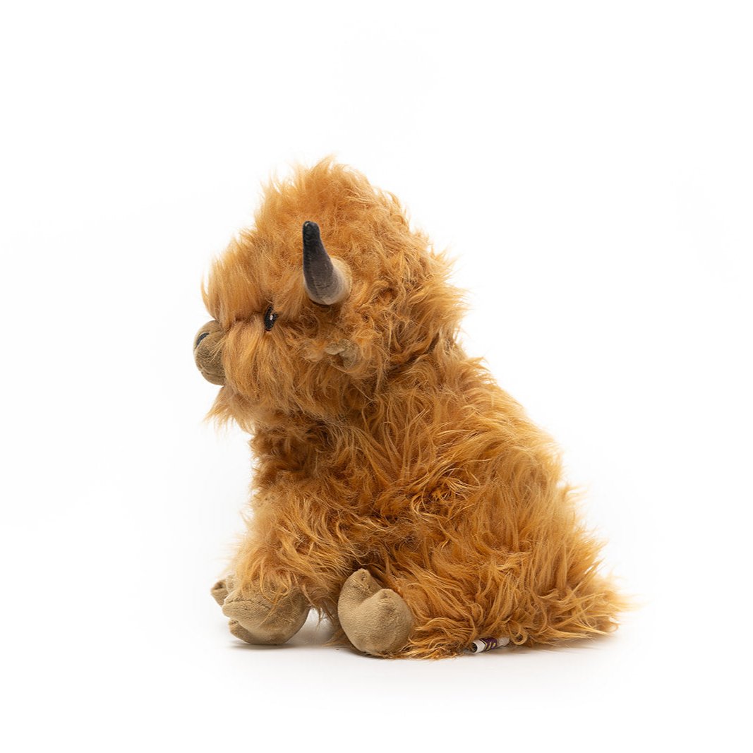 Brown Highland Cow - Warmable, Weighted, Washable  - Dimensions: Approx. 12
