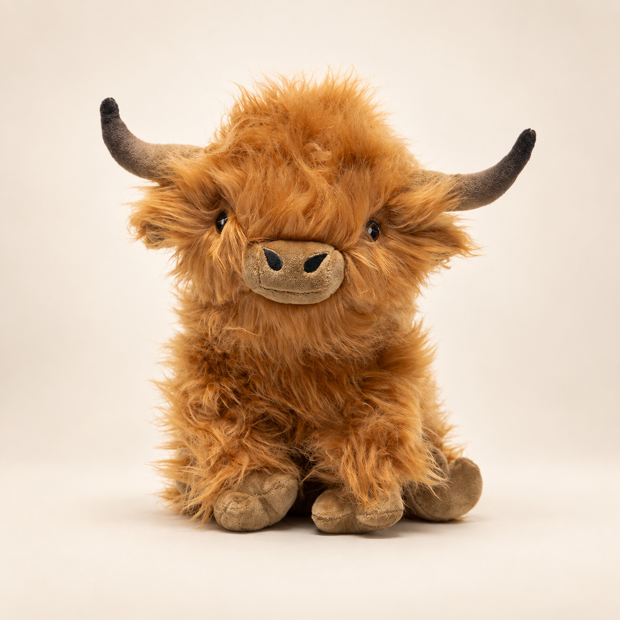 Brown Highland Cow Weighted Warmable Plush - Hugglz & Co