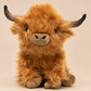Brown Highland Cow Weighted Warmable Plush - Hugglz & Co
