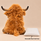 Brown Highland Cow Weighted Warmable Plush - Hugglz & Co