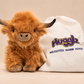 Brown Highland Cow Weighted Warmable Plush - Hugglz & Co