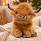 Brown Highland Cow Weighted Warmable Plush - Hugglz & Co