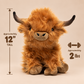 Brown Highland Cow Weighted Warmable Plush - Hugglz & Co